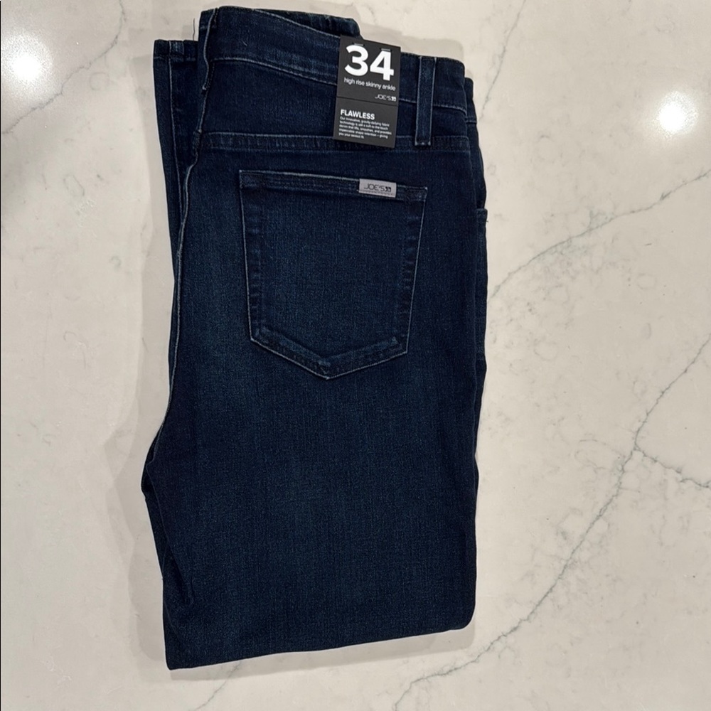 Joes Jeans Womens High Rise Skinny Ankle Size 34 Flawless Vela